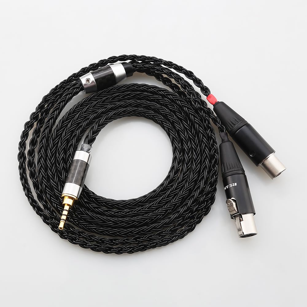 HiFi 7n OCC Silver Plated Headphone Replacement Audio Upgrade Cable for Audeze LCD-2, LCD-3, LCD-4, LCD-X, LCD-XC, MM-500 (B16LCD2.5)