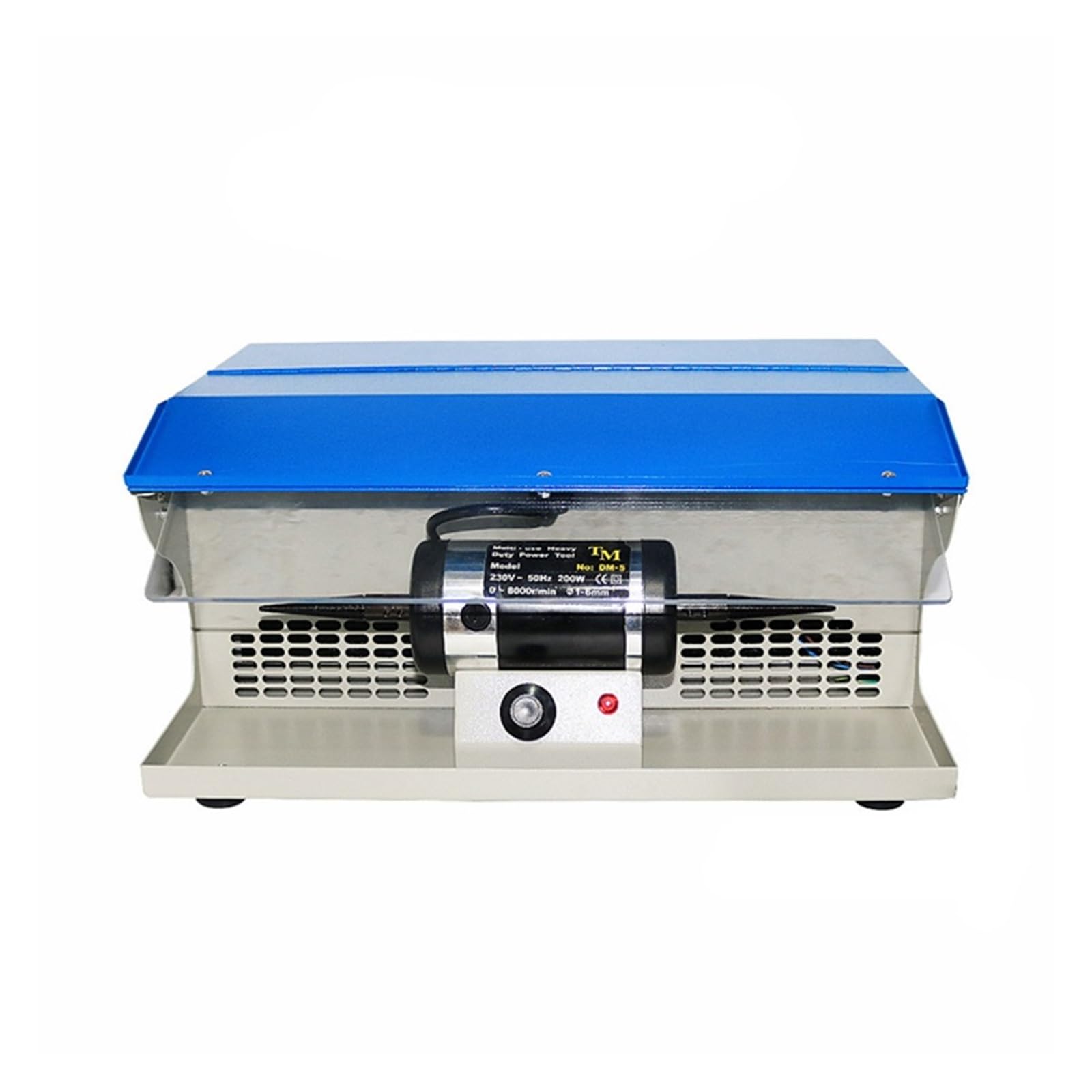 DM-5 Polishing Machine with Dust Collector, Mini Grinding Motor, Jewelry Polisher Stone Grinding Equipment