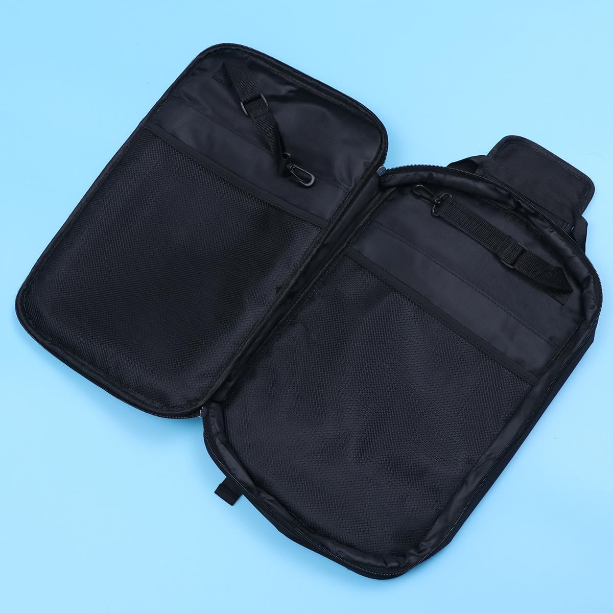 Beaupretty Mochila para Baquetas de Batería Negra, Resistente y Gruesa, Capacidad para 12 Pares de Baquetas de Madera de Arce Tamaño 5a, Bolsa Portátil Adecuado para Accesorios de Percusión