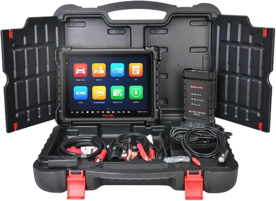 Autel MaxiSys MS909S2 Scanner de Diagnóstico Automotivo Profissional, Tablet Android 11 Polegadas com Tela Sensível ao Toque, MaxiFlash VCI2, Diagnóstico Avançado com ADAS e Topologia de Rede