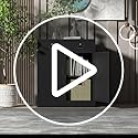 Metal Storage Cabinet with 2 Drawers 36" H,White Metal Garage Cabinets with 2 Lockable Doors and Adjustable Shelves Easy to Assemble for Home Office, Kitchen,Pantry,Garage,Warehouse