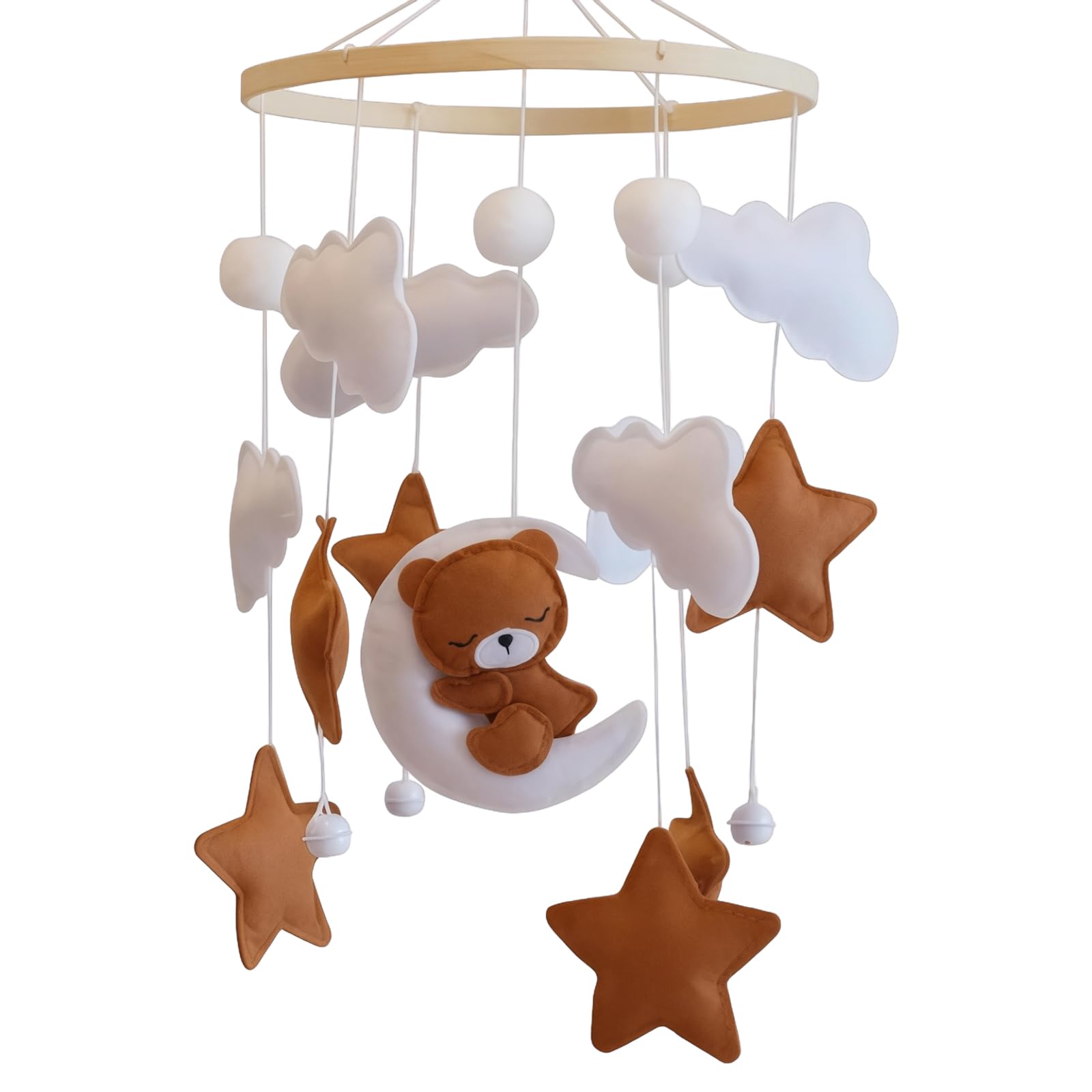 Mobile Bébé Pour Lit Bébé Ours Nuage, Mobile Pour Lit De Fille Et Garçon, Jouet Mobile, Décoration Suspendue Chambre D'enfant