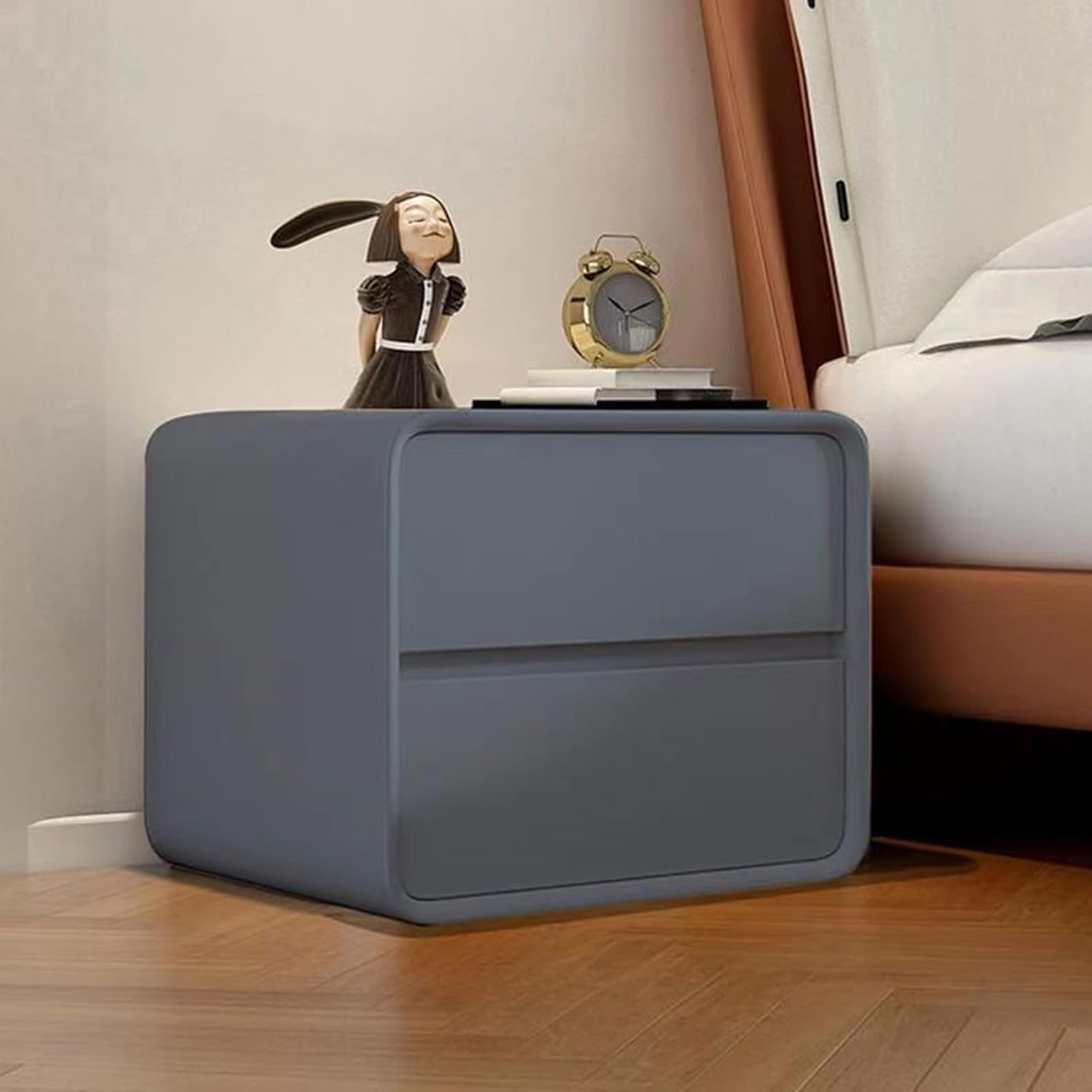 寝室用ナイトテーブル、引き出し付きベッドサイドテーブル、ベッドルームエンドテーブル、2つの引き出しエンドテーブル、寝室、リビングルー