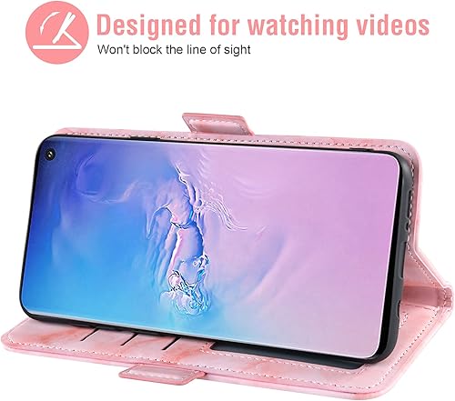 Miniatura 10 de Asuwish Compatible con Samsung Galaxy S10 y protector de pantalla de vidrio templado, accesorios para tarjetero, soporte para celular, billetera de