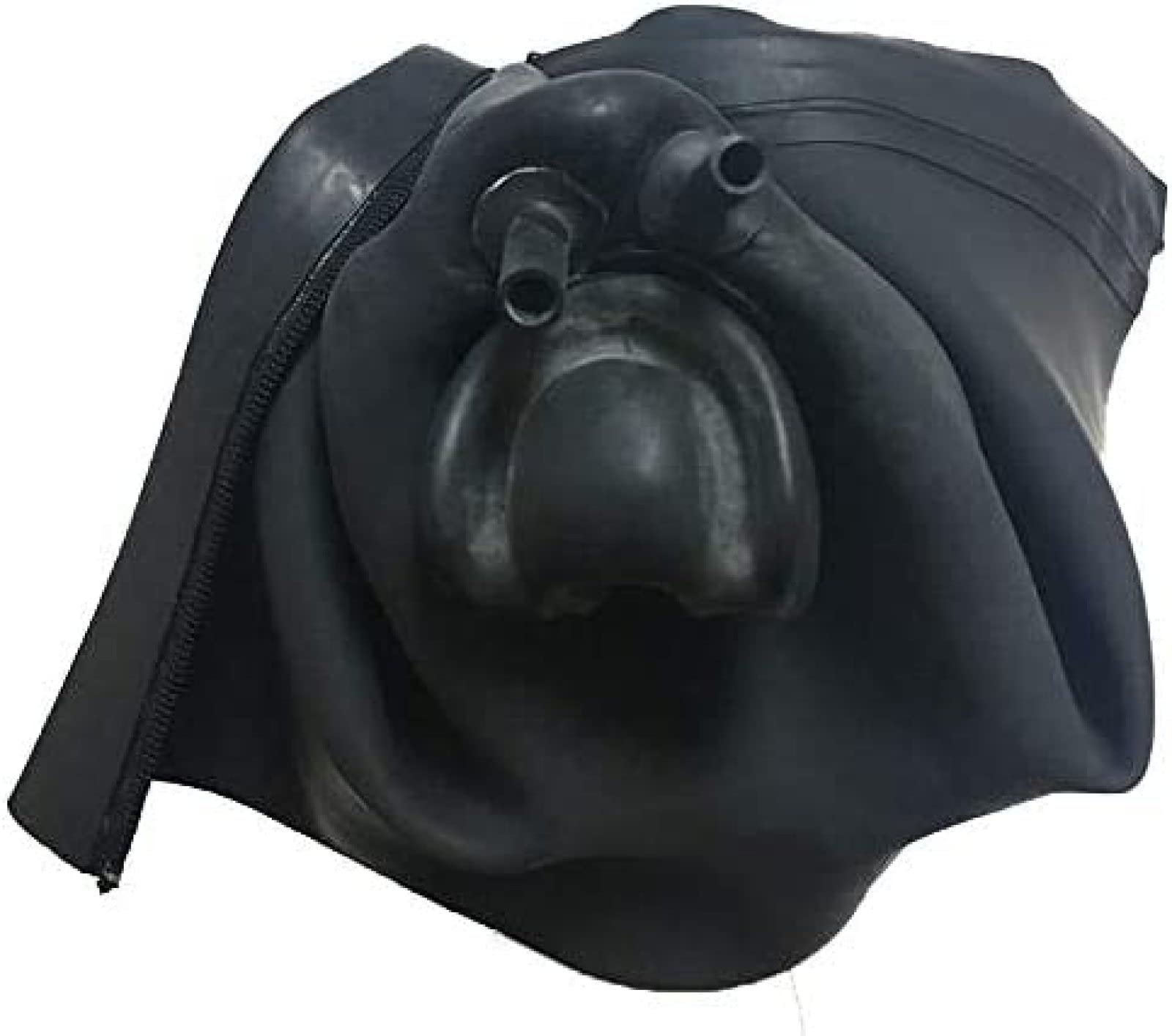 Maschera Da Uomo In Lattice Nero 3D Con Tubo Nasale Rosso Cappuccio Anatomico In Gomma Da 1,0 Mm,Con Il Tubo Del Naso Della Spina Nera Maschera Da Uomo In Lattice Nero 3D Con Tubo Nasale Rosso Cappuccio Anatomico In Gomma Da 1,0 Mm,Con Il Tubo Del Naso Della Spina Nera