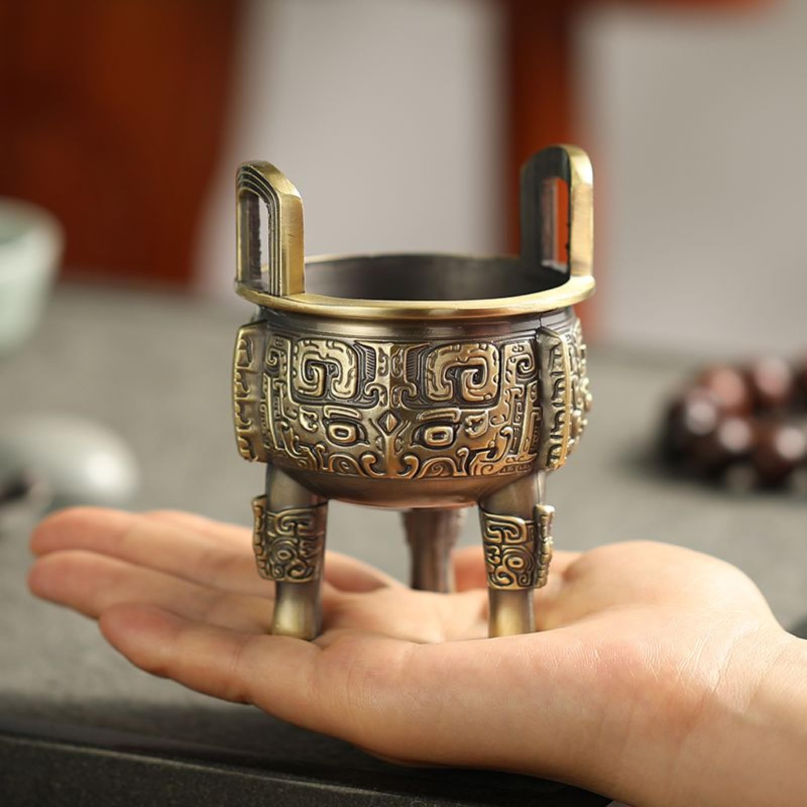 Porta incenso Zen Spirit, 9,8 cm, ornamento per casa da tè