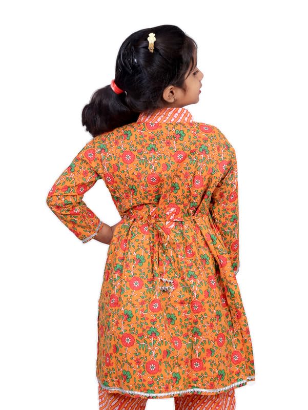 Girls Pure Cotton Sanganeri Printed Readymade Ethnic Wear Handloom Design (INDIAN TRADITIONAL) offers donot miss 6 Girls Pure Cotton Sanganeri Printed Readymade Ethnic Wear Handloom Design (INDIAN TRADITIONAL) offers donot miss