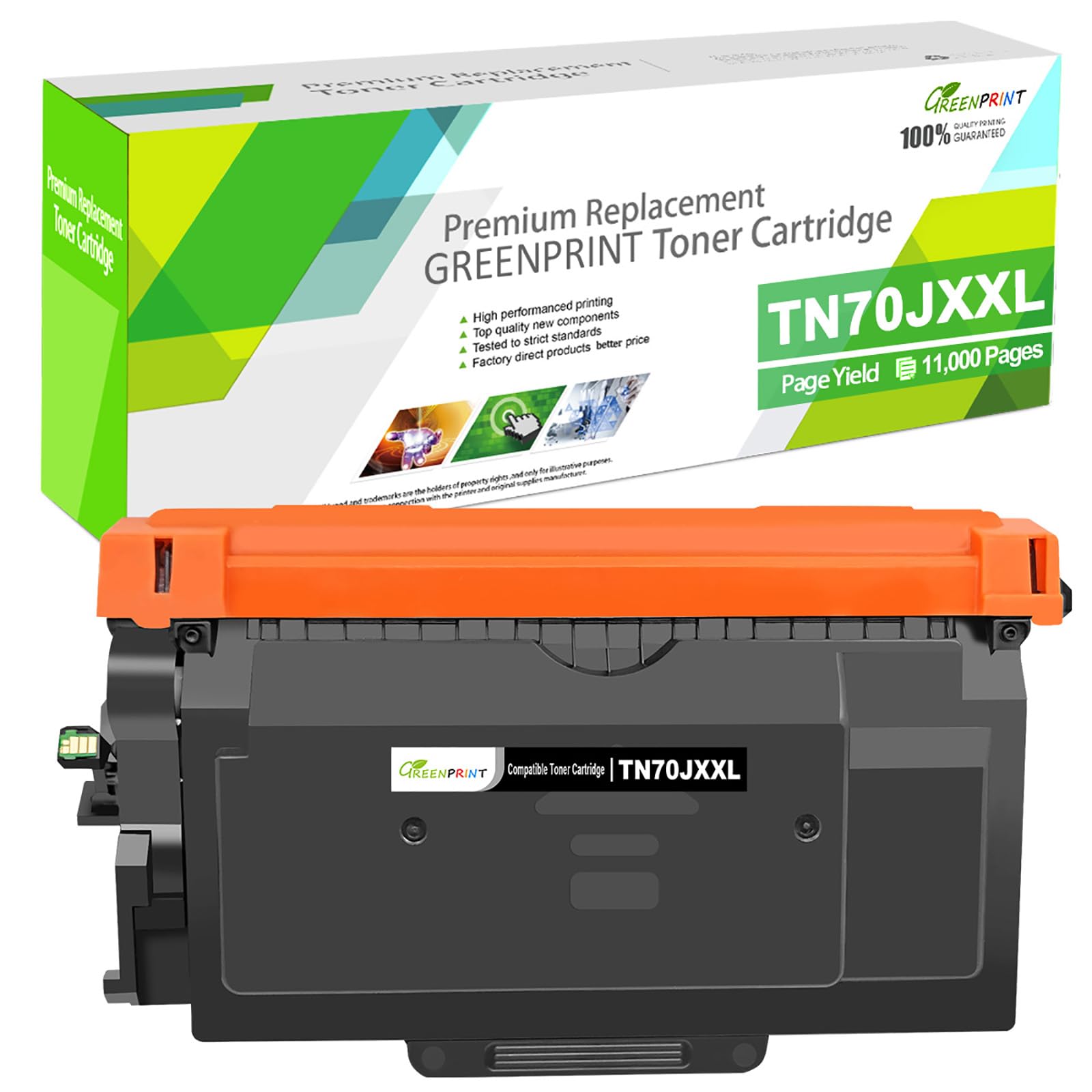 互換トナーカートリッジ TN70JXXL 70JXXL 黒 約11000ページ 対応機種 Brotherレーザープリンタ HL-L5210DW HL-L5210DN HL-L6310DW MFC-L6820DW MFC-L5710DW GREENPRINT