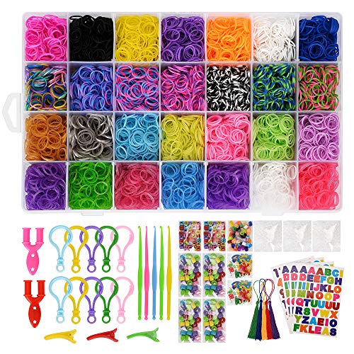 Xpizo Loom Bands Set DIY Kit de Bandas de Goma para Collar de Pulsera DIY Paquete de Recarga