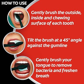 Colgate Slim Soft Charcoal - Pack of 4