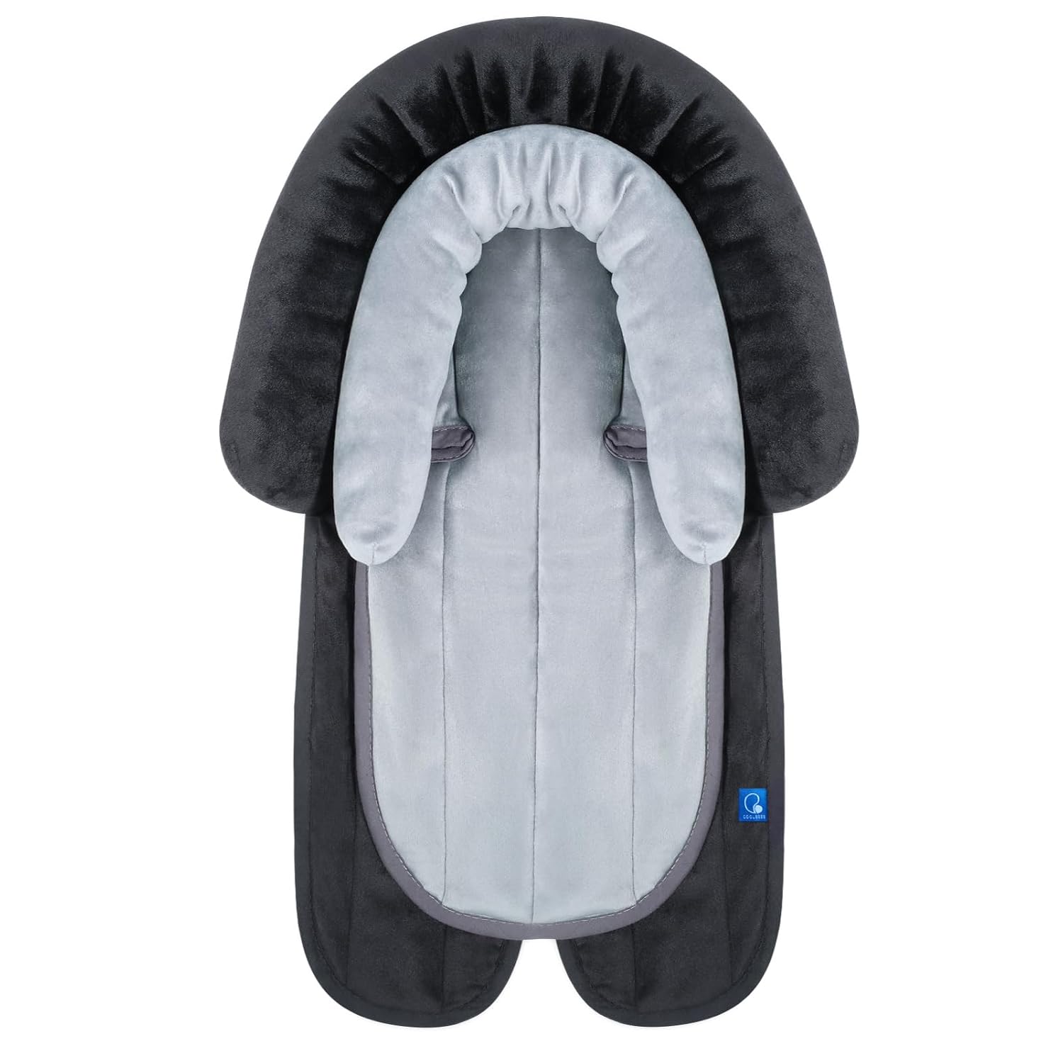 COOLBEBE New 2-in-1 Babybody Supports for Baby Newborn Infants – Extra Soft Stroller Cushion Pads Car Seat Insert, Seasons, Black COOLBEBE New 2-in-1 Babybody Supports for Baby Newborn Infants – Extra Soft Stroller Cushion Pads Car Seat Insert, Seasons, Black