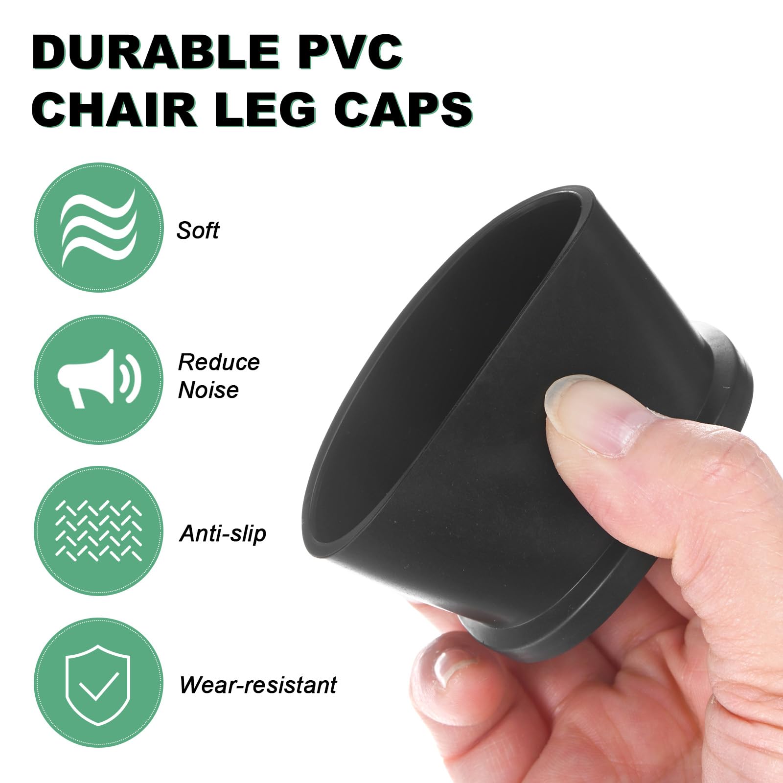 M METERXITY 4-Pack Chair Leg Caps - Image 2