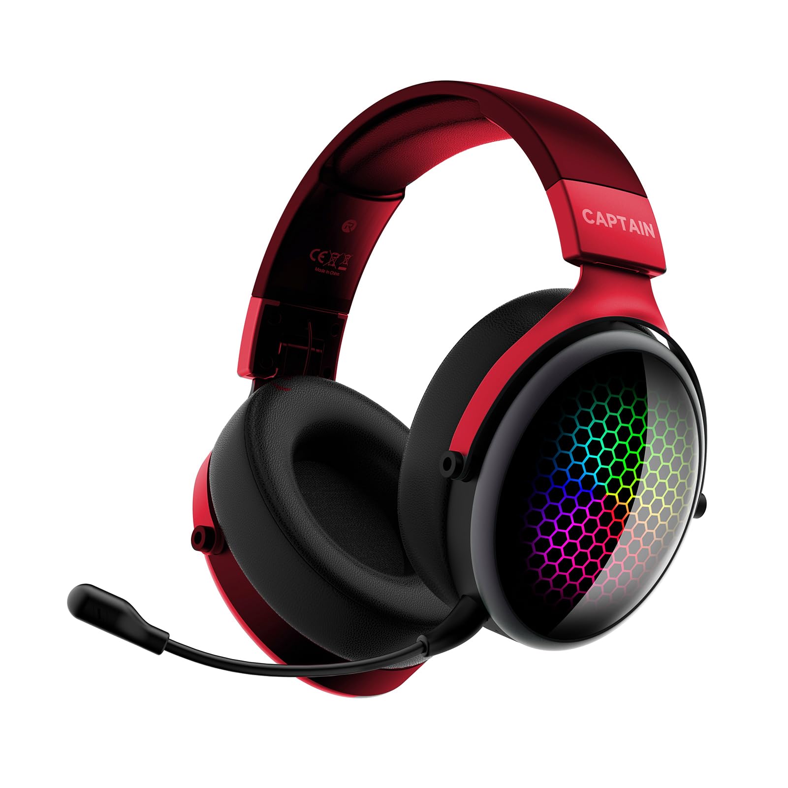 Wireless Bluetooth Headphones with 7 1 Surround Sound - Black