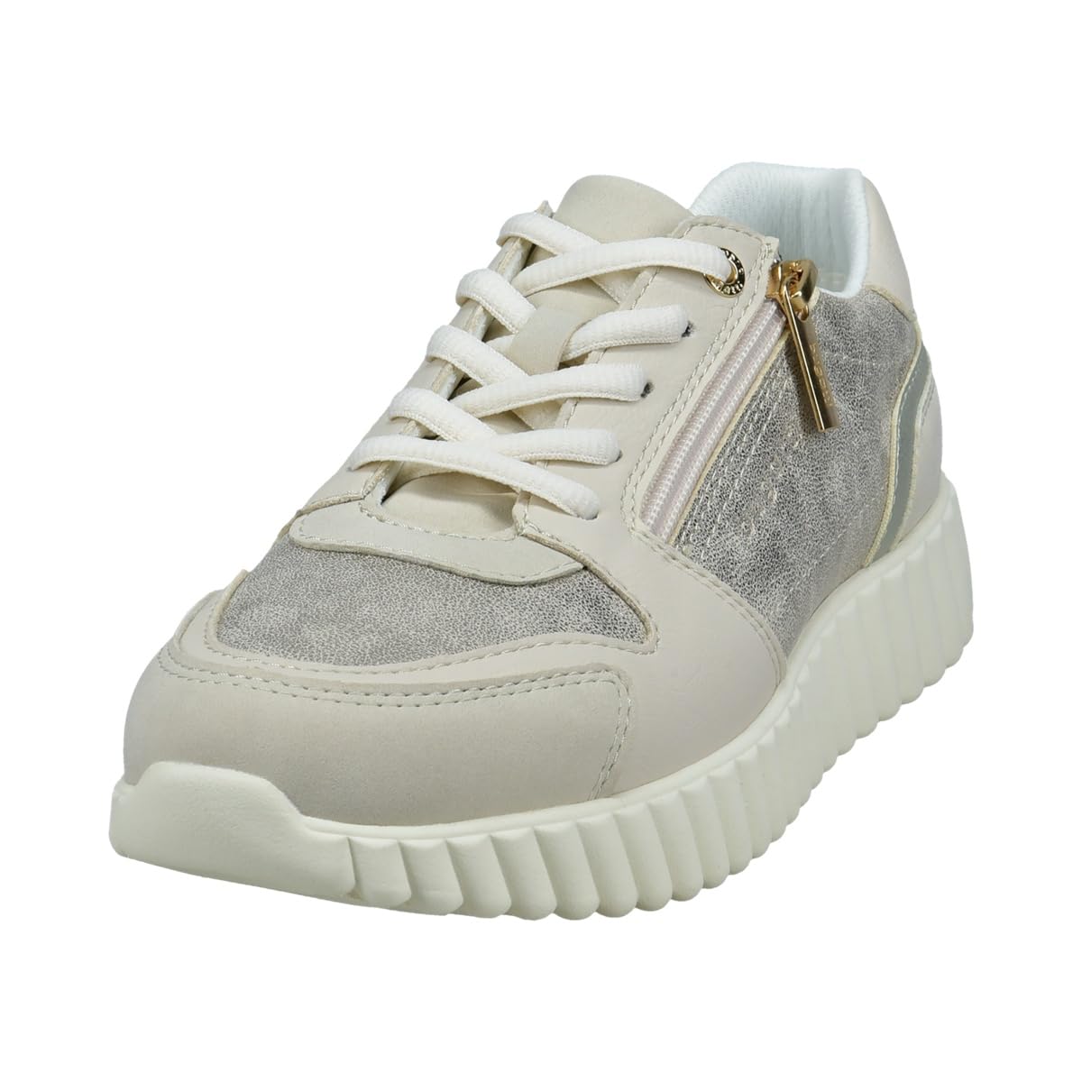 bugatti Women's 445-AI606 Trainers, Beige/Metallics, 42 EU, Beige Metallics, 9 UK