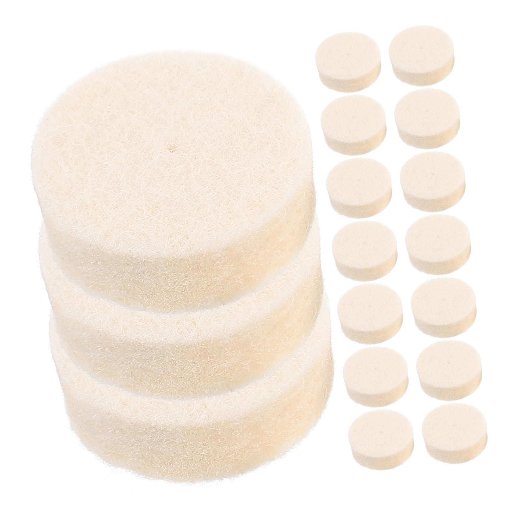 GLEAVI 300 Stk Nagellack-Set nagelgele nail foil überlack nägel nagellack set metallpolitur Polierscheibe polieren Polierset für Rotationswerkzeuge Metall Polierset Polierköpfe wolle Weiß