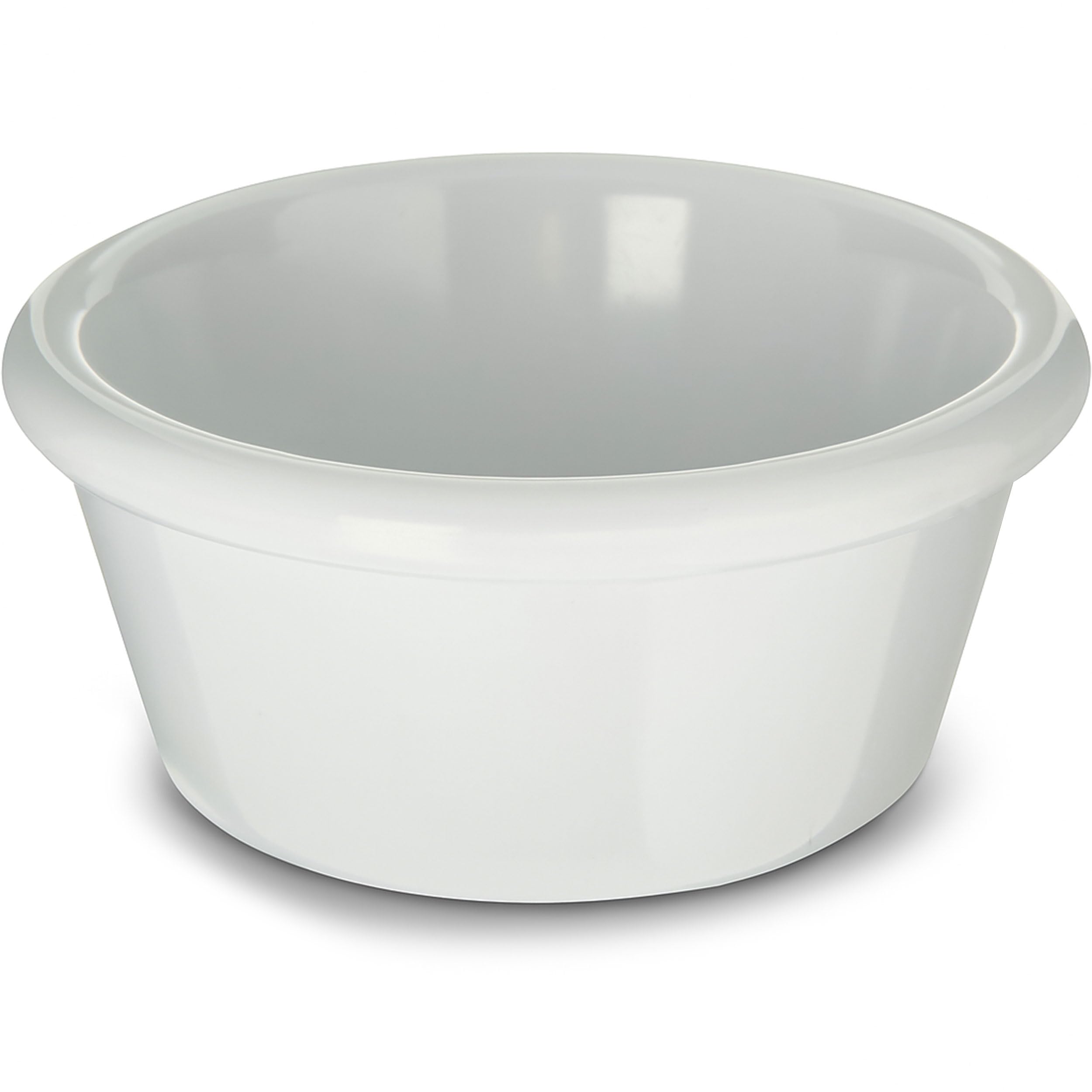 CFS Ramequín liso de plástico, 6 onzas, blanco, (paquete de 48)