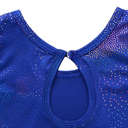 HOZIY Leotards for Girls Ballet Gymnastics Sleeveless Long Sleeve Colorful Sparkles Aqua Blue Pink Purple Solid