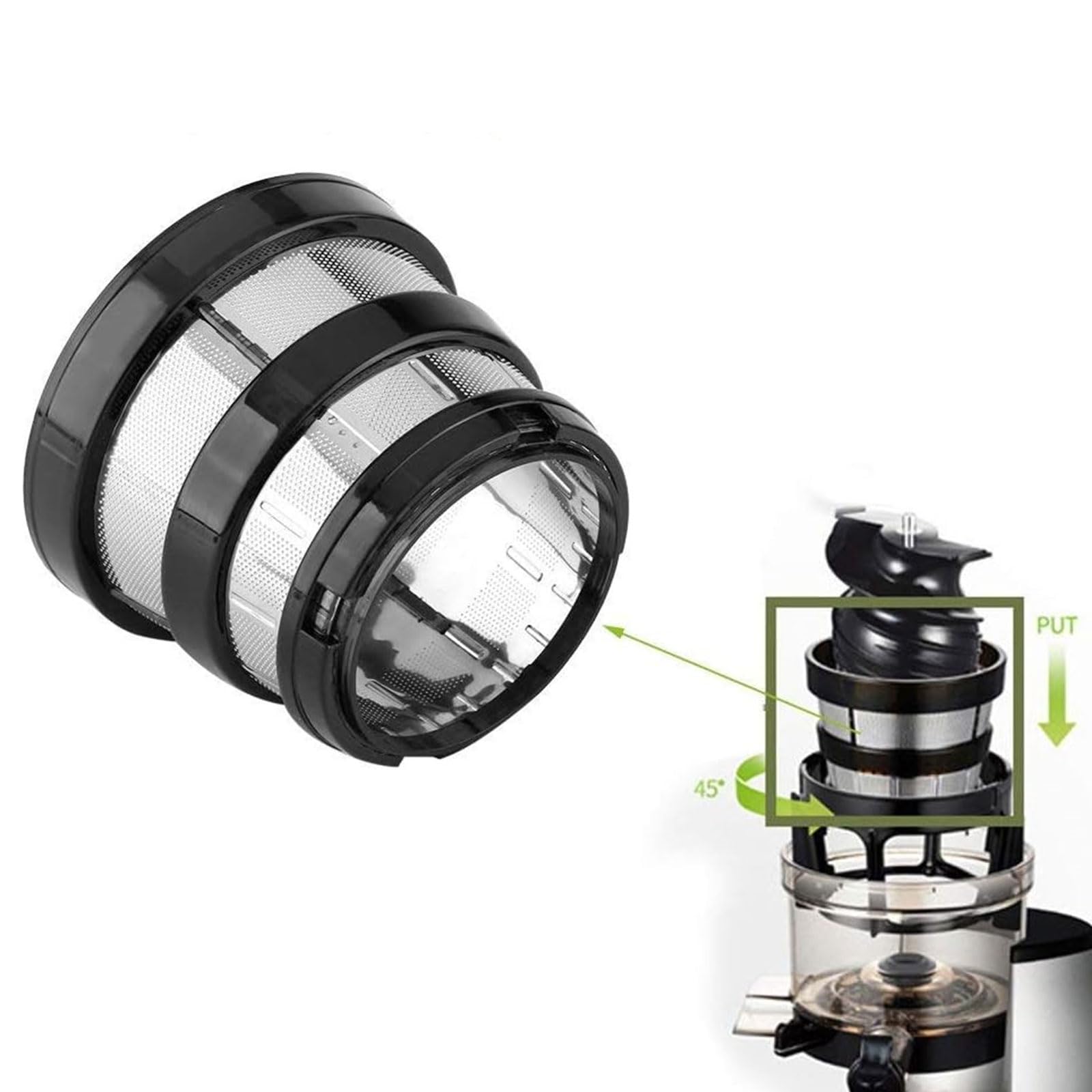 Stainless Steel Juicer Filter Fine Mesh Filter Slow Juicer Fine Mesh Sieve Filter Juicer Accessories for SBF11 Juicer