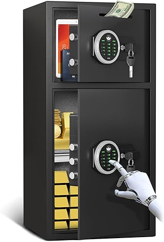 Caja de seguridad para el hogar extragrande de 6.0 cúbicos, impermeable, impermeable, caja de seguridad digital para el hogar con estante ajustable disponible en Yaxa Guatemala