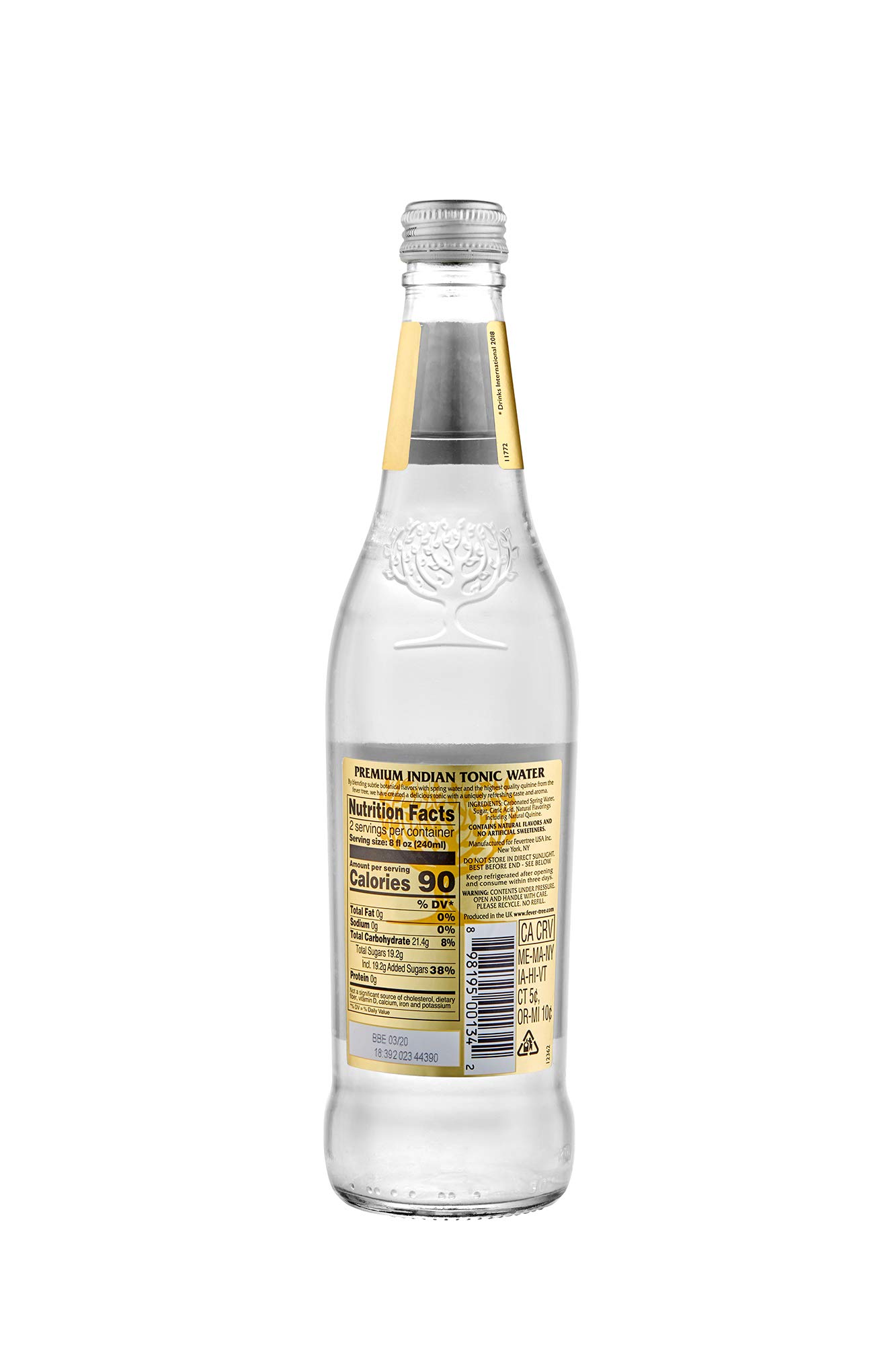 Buy FeverTree Premium Indian Tonic Water, No Artificial Sweeteners