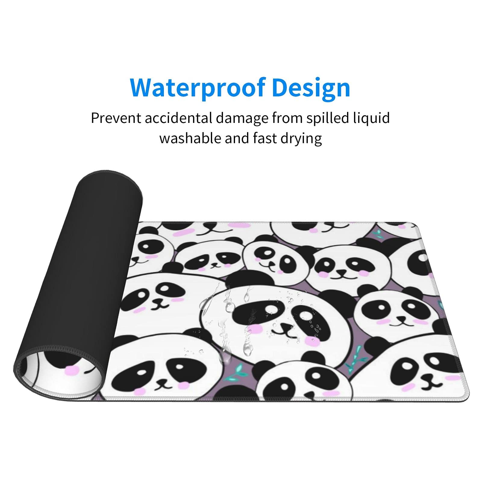 Tapis Souris Ergonomique 4 Pièces Tapis De Souris Panda Ergonomique Usag Staff Tapis De Souris K 736958