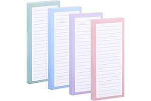 4 Pack Magnetic Notepads for Refrigerator