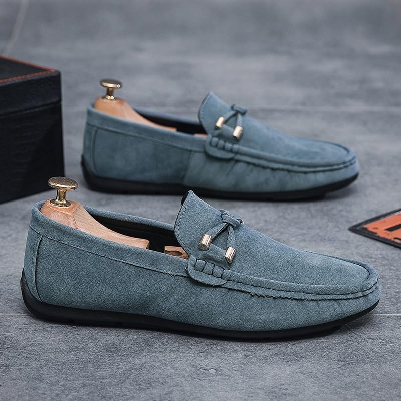 Loafers for Men Round Toe PU Leather Loafer Shoes Lightweight Resistant Comfortable Walking Slip On3