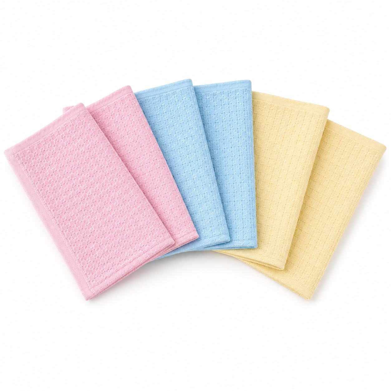 UC AURA Premium Quality New Born Baby Face Hanky/Handkerchiefs,100% Cotton, Multicolor, Size - 25 * 25 cm, Pack of 6-image-26