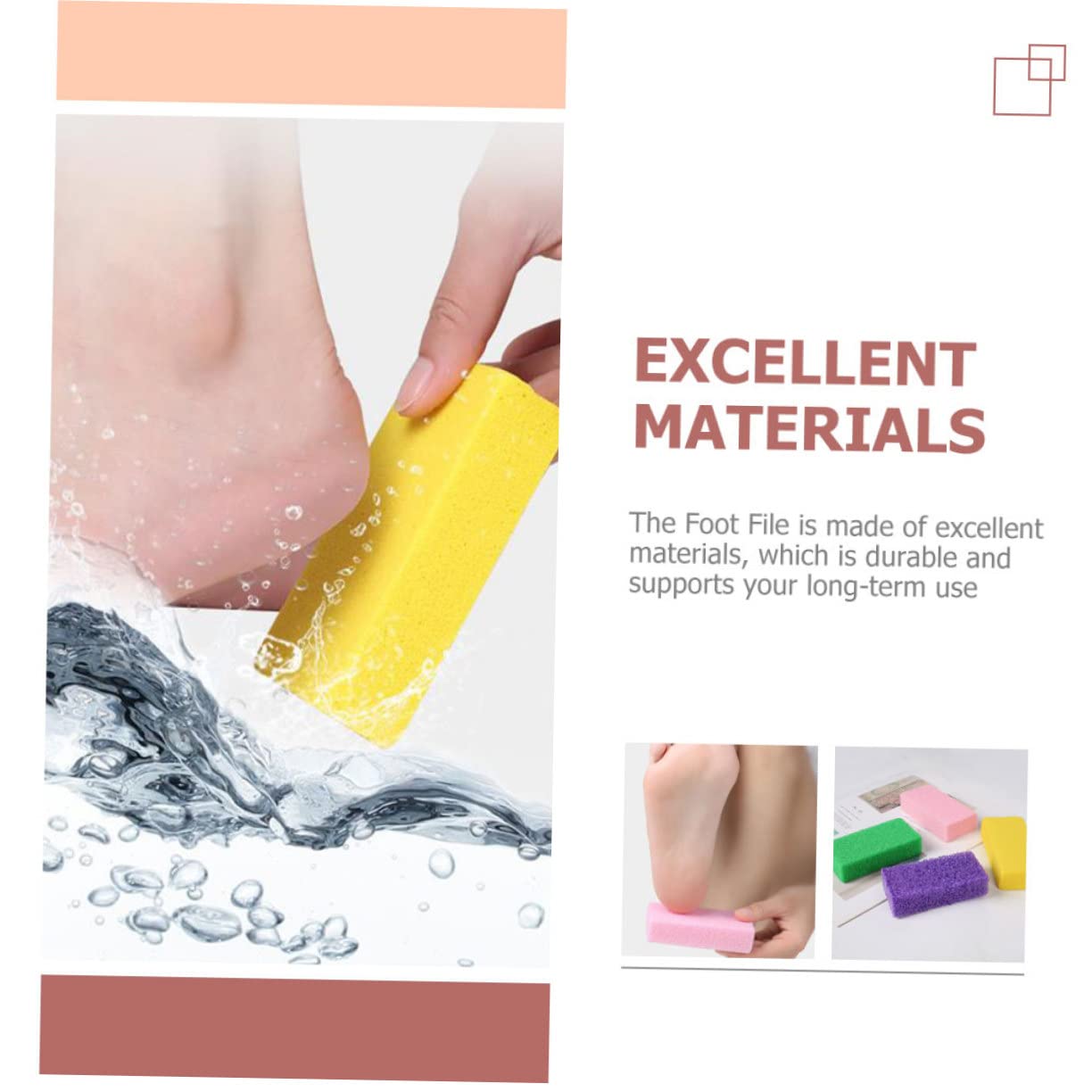 FRCOLOR 24pezzi Pietra Pomice Per Piedi Rimuovi La Morta e Calli Strumenti Per Pedicure Esfoliante Per Piedi