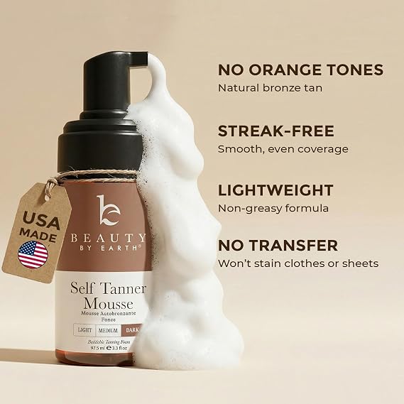 Self Tanner Mousse - USA Made with Natural & Organic Ingredients
