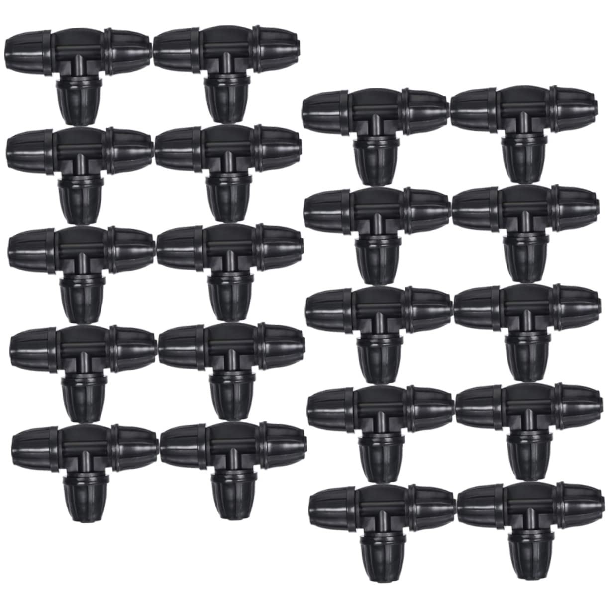 Connettore a T, 100 pezzi irrigazione a goccia raccordo a T tubo flessibile ugello a goccia kit irrigazione a goccia adattatore for irrigazione T spinato tubo for irrigazione da giardino