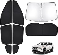 Vista 68 de T TGBROS Parasol para parabrisas de automóvil Toyota 4Runner 2010-2024, grueso, bloqueo UV y opaca, privacidad plegable, 8 piezas, accesorios