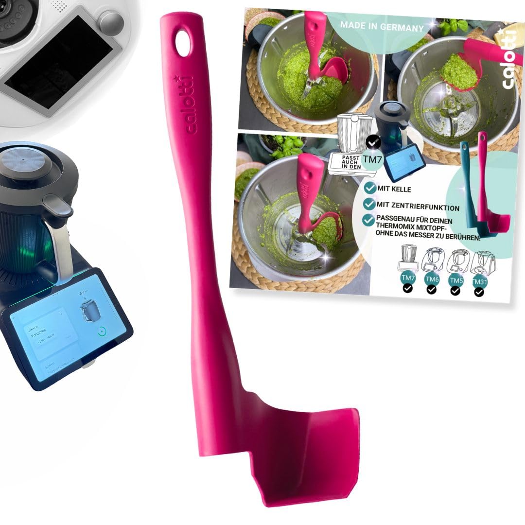 Calotti® Drehkellenspatel für Thermomix® TM5®,TM6®,TM7® und TM31® zum Entnehmen, Schöpfen und Portionieren
