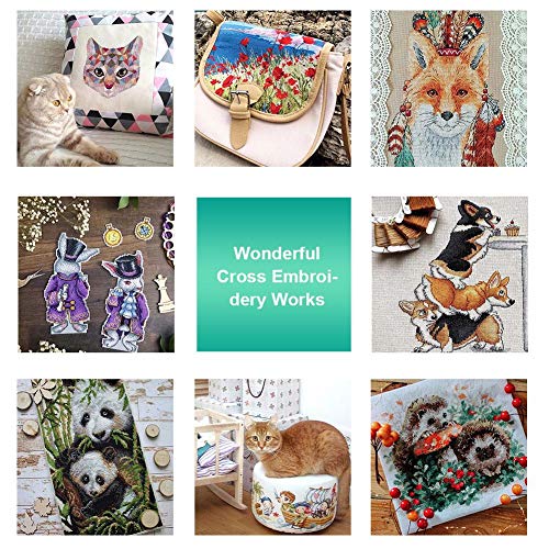 Conjunto de linha de bordar de algodão, DMC Linha de bordar de linha de bordado Linhas de pulseira d