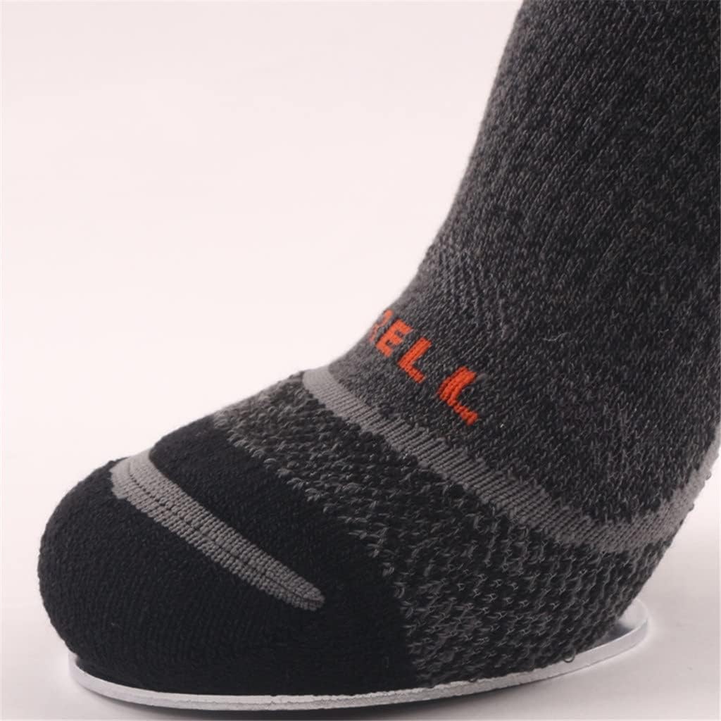 HBJWOV Men's Wool Outdoor Hiking Hiker Cushion Low Cut Socks Hiking Crew Socks(D)
