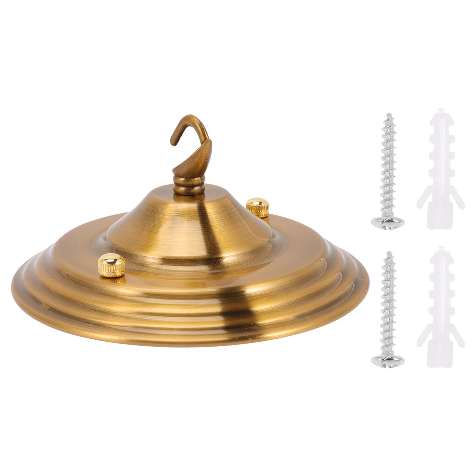 Baldachin für Kronleuchter mit Haken, Eisen, 90mm, Gold