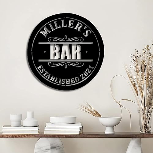 Miniatura 3 de Letreros LED de neón personalizados nombre personalizado, metal, decoración de familia y bar, luz LED de barra abierta, letrero de bienvenida