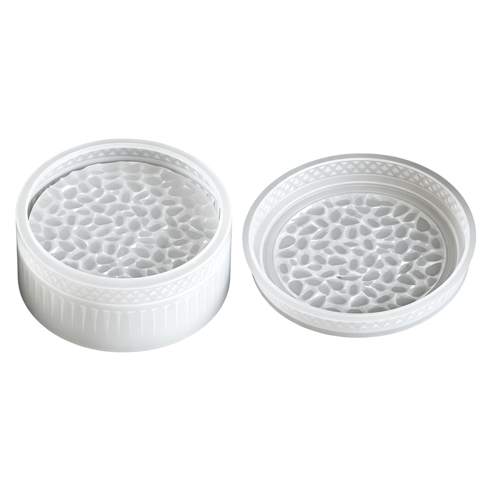 Tsophreniq Multi Layer Flower Silicone Molds Temperature Resistant for Making Cup Decorative Storage Jar Resin Casting Blossomy Elastomer Candlewax Cast Set