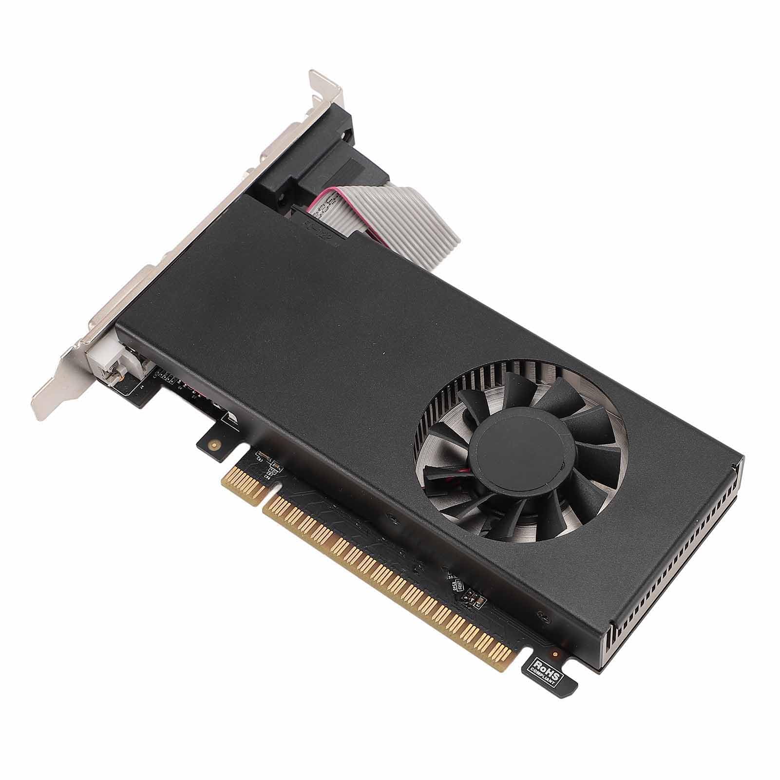 Scheda Grafica Video da 4 GB a 128 Bit, PCI Express 3.0x16 Interfacce di Output Multimediale Compatibili con 11 10 8.1 8 7