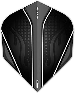 RED DRAGON Hardcore Radical Extra Thick Standard Dart Flights - 4 Sets Per Pack (12 Dart Flights in Total)