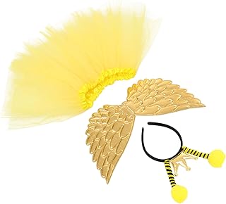 1 Conjunto De Asas De Anjo Bandana Meninas Saia Acessórios Para Meninas Adolescentes Kits De Roupas Meninas Ângulo Tutu Traje Halloween Tutu Vestido Tutus Vestido Da Criança Tutu