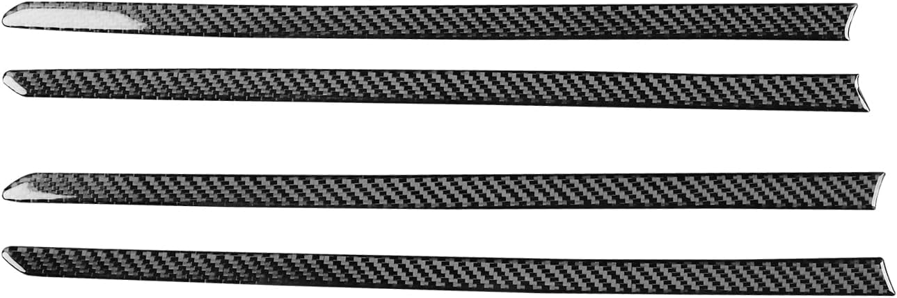 Car Door Panel Strip Sticker Compatible with Nissan Altima 2019 2020 2021 2022 2023 2024 Carbon Fiber Automotive Accessories Black 4PCS