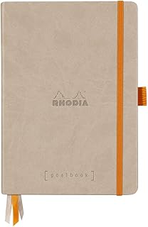 Goalbook Caderno Pontilhado Rhodia A5 Capa Dura Beige