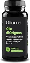 Olio di Origano, Standardizzato all’80% di Carvacrolo e al 2% di Timolo – Con Olio Extra Vergine di Oliva per un Migliore Assorbimento – 120 Capsule Softgel – Zenement