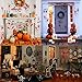 Hely Cancy Halloween Decorations Window Decals Wall Stickers Decor, 88 PCS Bloody Handprint Footprint Horror Bathroom Zombie Party Decorations Supplies,12 inches by 16 inches Sheet