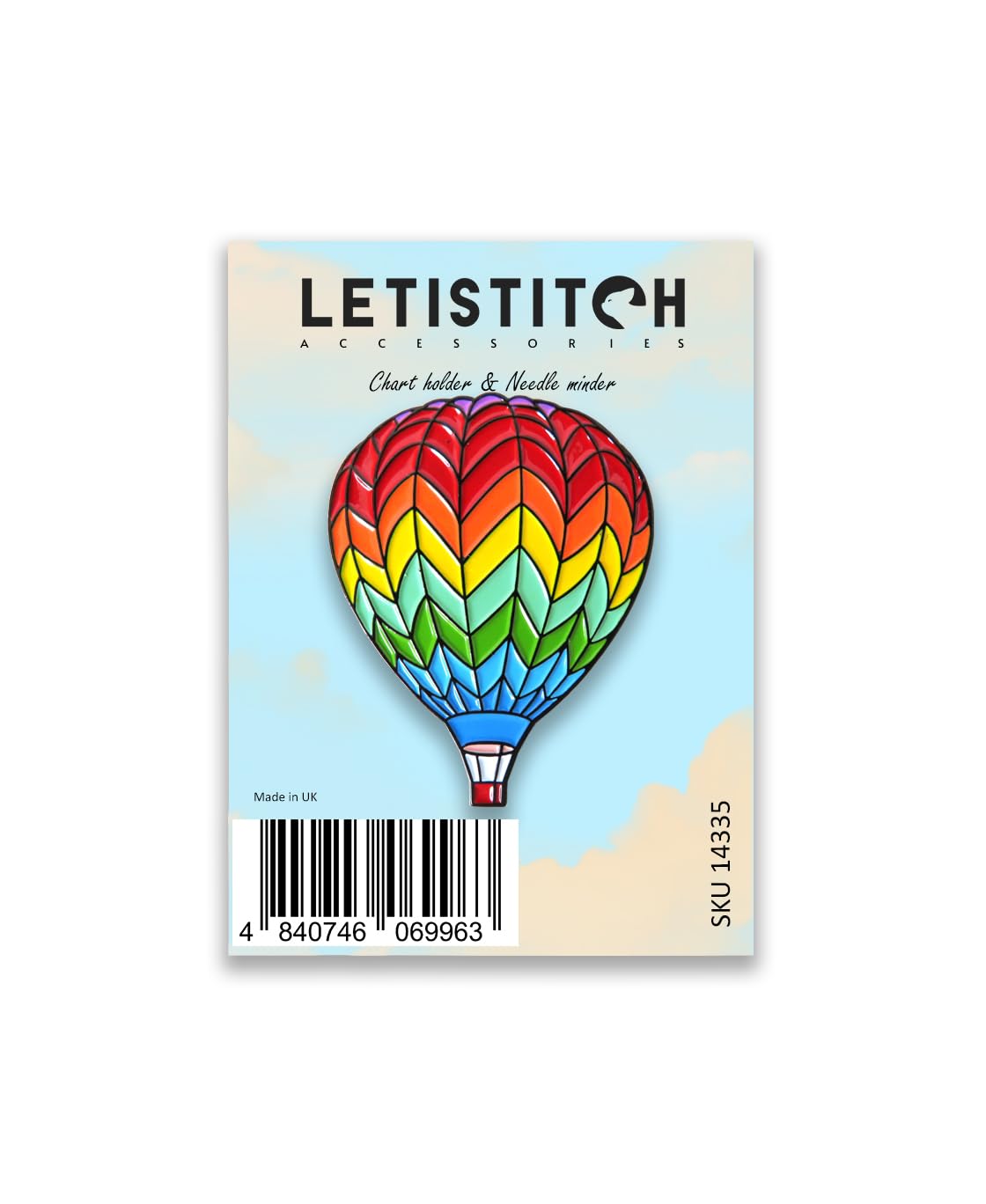Letistitch Air Balloon Chart Holder & Needle Minder 14335