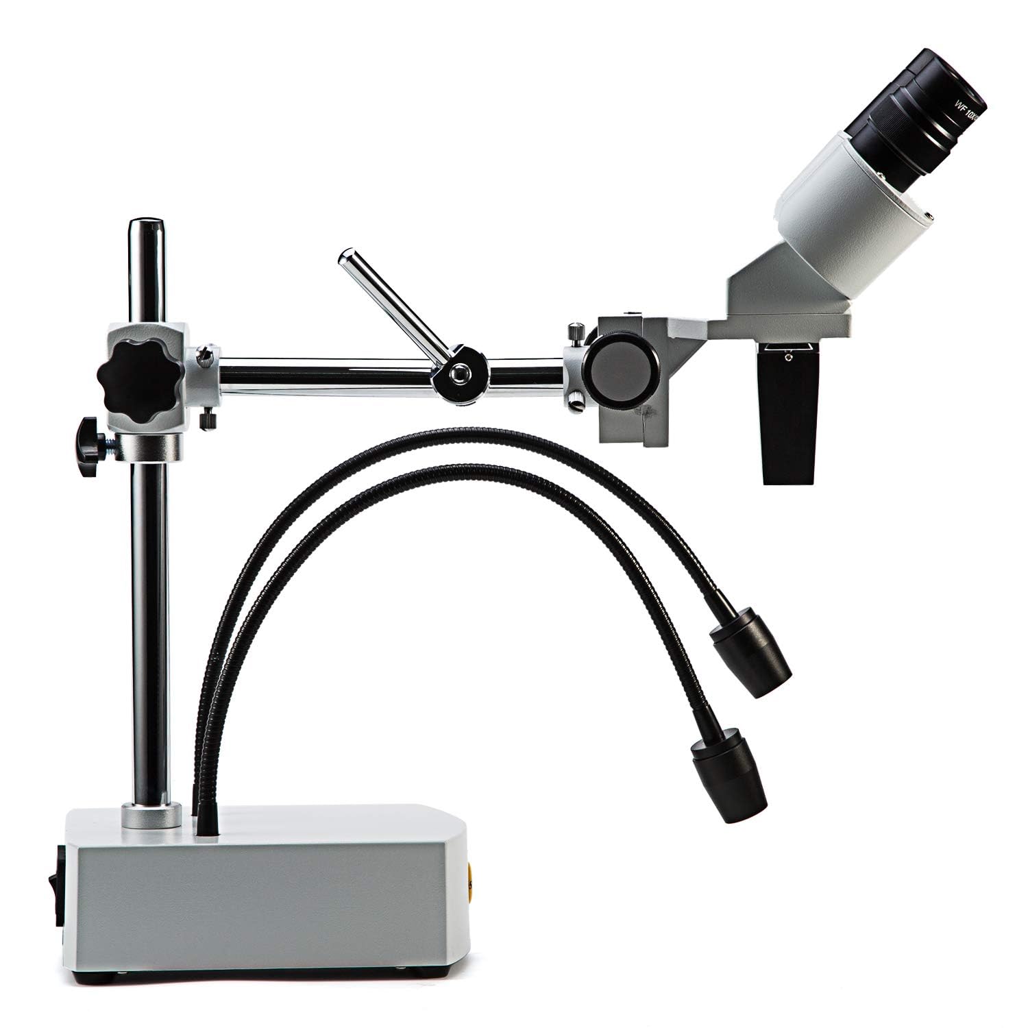 SWIFT Microscopio stereo binoculare 10X/20X ingrandimento grandangolo oculari 2 luci LED flessibili braccio orientabile compatibile con fotocamera S41-20
