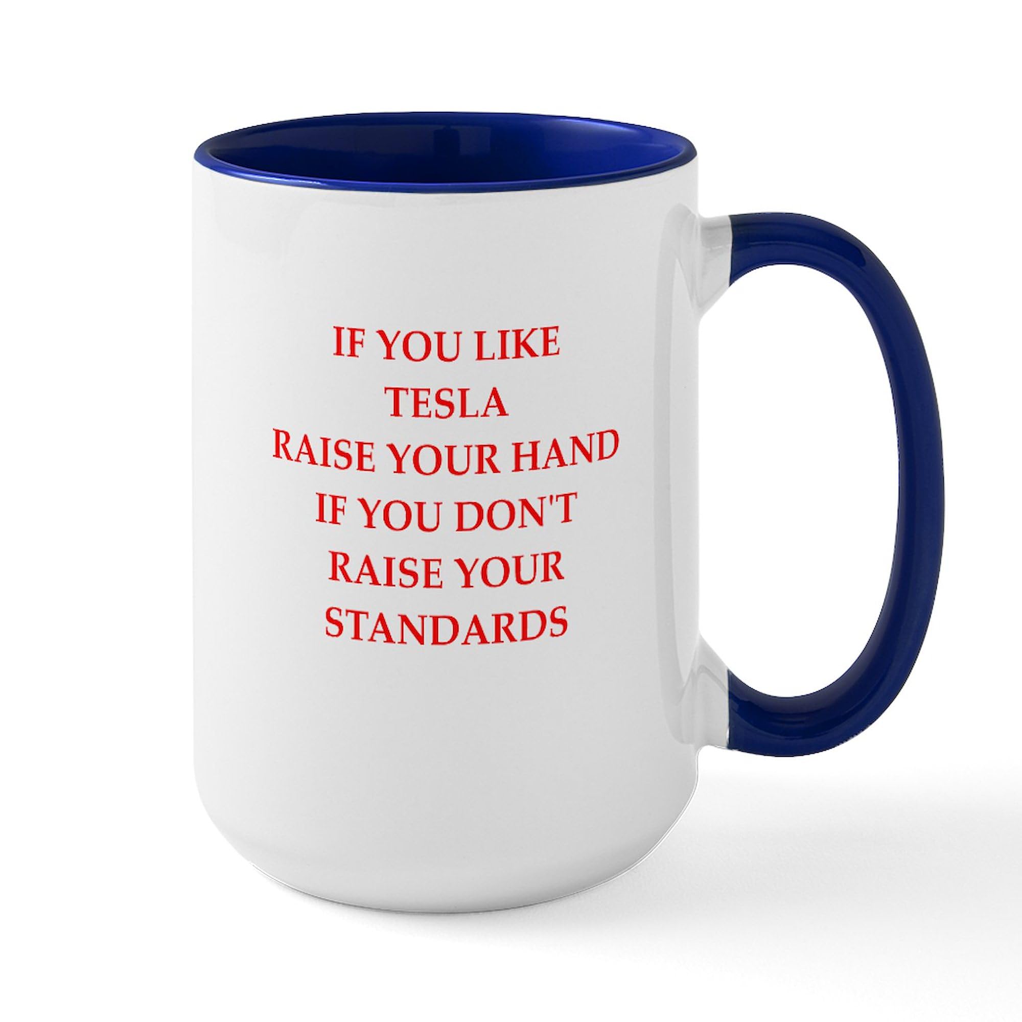 CafePress Tesla Mugs 15 oz (444 ml) Ceramic Coffee Mug
