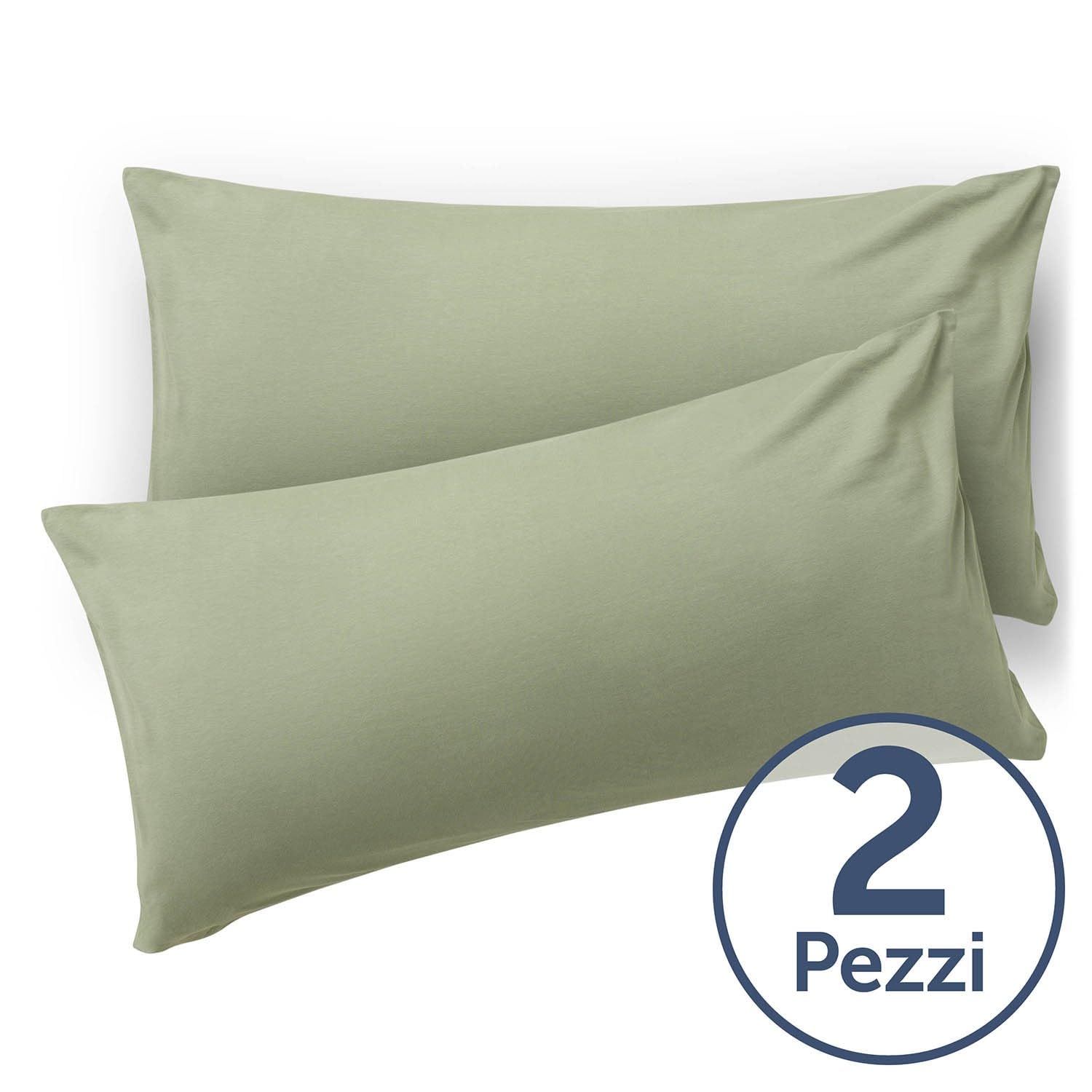 Blumtal Federe Cuscini Divano 40x80 cm - Set di Copricuscini per Divani in Microfibra a 2 Pezzi con Chiusura a Busta, certificati Oeko-Tex, extra morbidi e lavabili - Verde Oliva