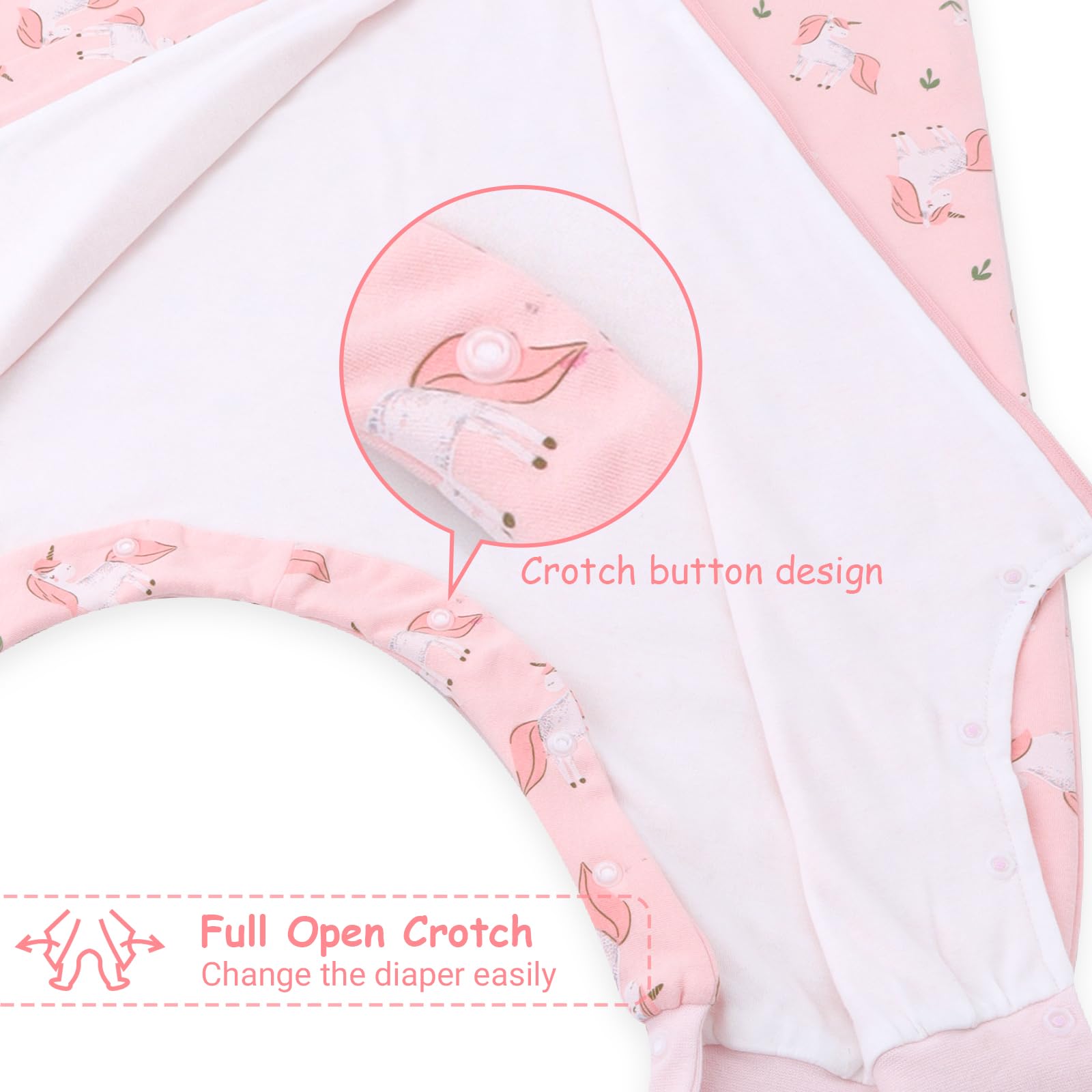 WYTbaby Baby Sleeping Bag With Legs 1.0 Tog, 100% Cotton Sleeveless Baby Sleep Sack Toddler Wearable Blanket For Boys And Girls, 80cm/2-3 Years - Image 2